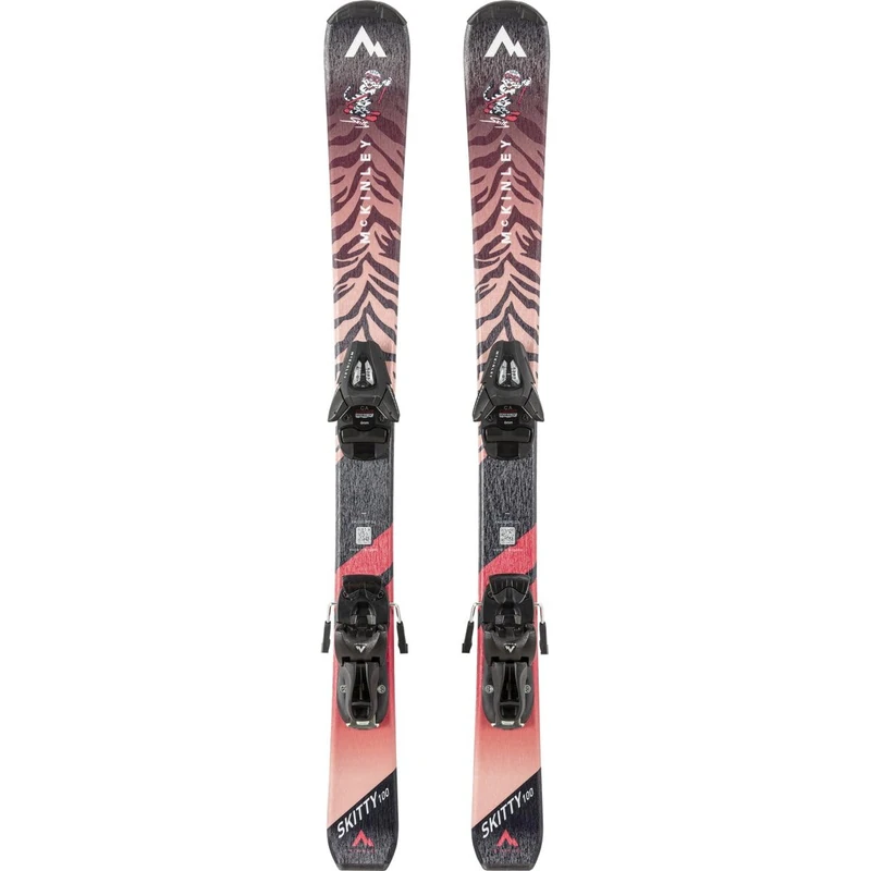 McKinley Kids Skitty I Nc Screw binding Ski Set Pink/Red Wine/Wh 100