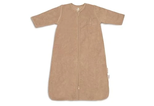 Jollein Baby Sleeping Bag - 70 cm - Cotton - 2.5 to 3.5 TOG - Detachable Sleeves - OEKO-TEX Certified - Baby Sleeping Bag - Winter Sleeping Bag - Also for Spring & Autumn - Sleepy Miffy Print, Biscuit