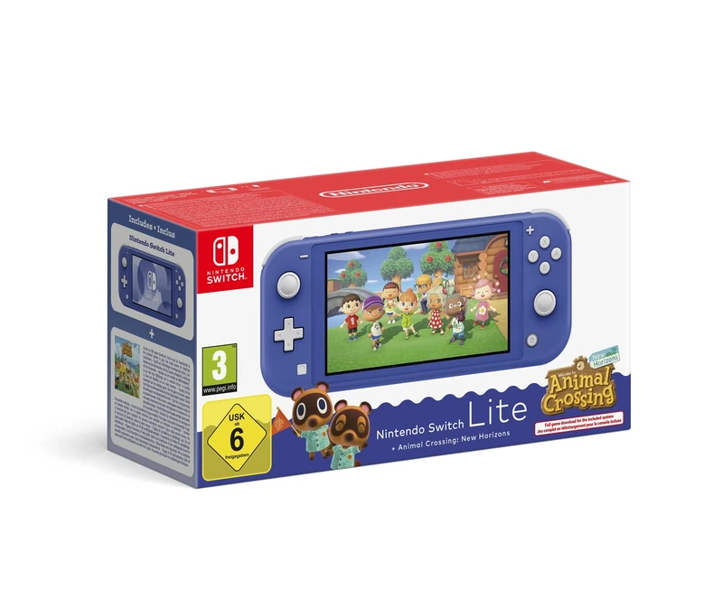 Nintendo Switch Lite + Animal Crossing: New Horizons Bundle - Blau