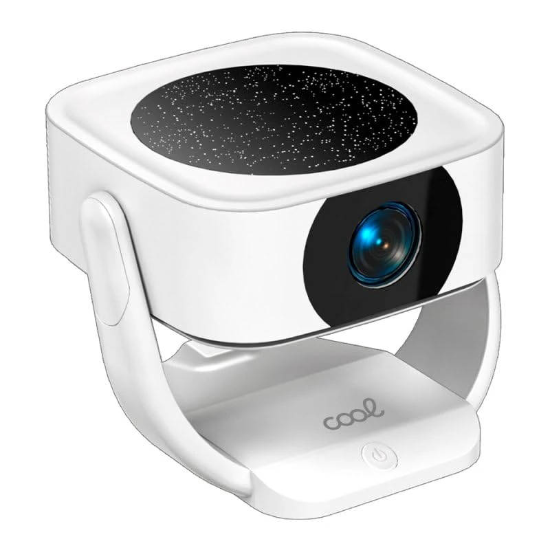 Compact Projector 3500 Lumens Cool Onix Built-in Speaker + HDMI/USB + WiFi Mirror (White)