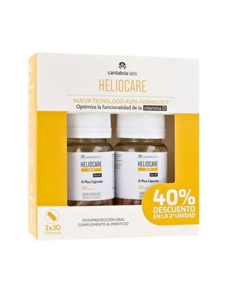 Heliocare 360° D Plus Oral Cápsulas Pack 2 X 30 U