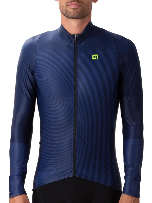 Alé Men's PR.R Green Digital Long Sleeve Cyling Jersey, Blue, M
