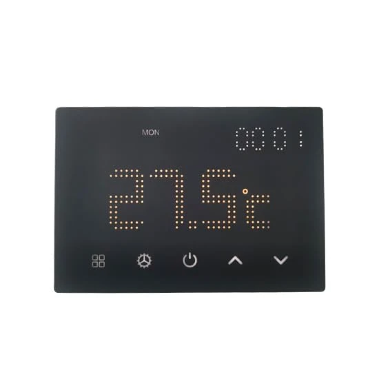 Elektronova Built-in Thermostat Programmable Module 3 Seater 240V Touch Display Backlit White Compatible with 503 Supports - Image 1