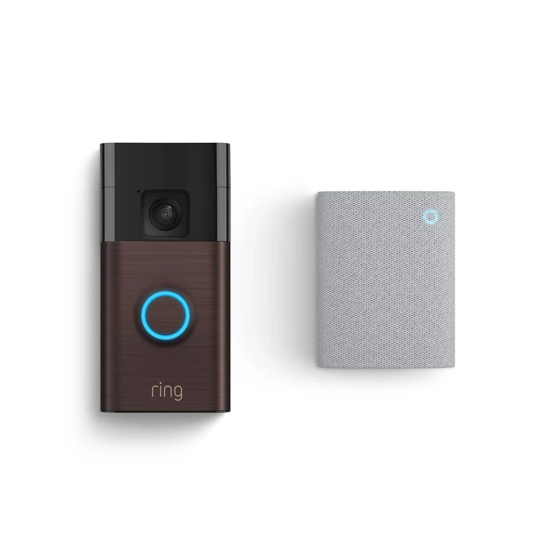 Ring Battery Video Doorbell Venetian Bronze + Chime (3rd Gen) | DIY Wireless Doorbell Security Camera | Head-To-Toe View, Easy installation (5min) | 30-day free trial of Ring Subscription Plan