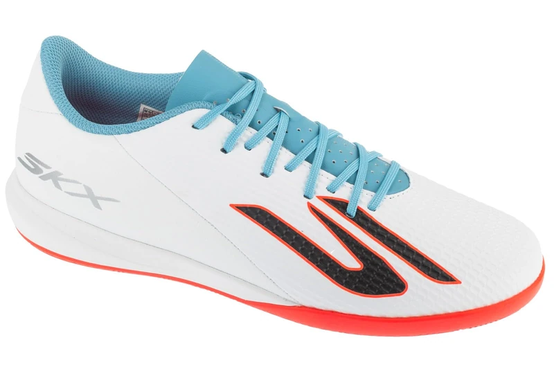 Skechers Men's SKX_2 Academy Indoor Court Football Boots, White, 7 UK