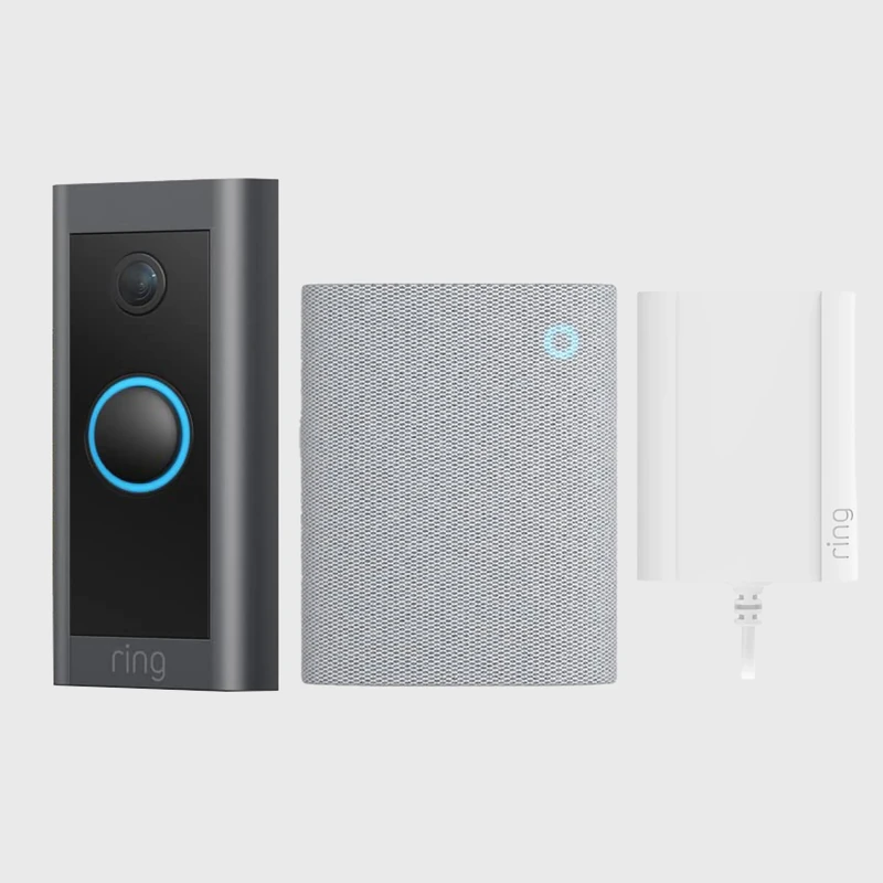 Ring Video Doorbell Wired + Chime (3rd Gen) | Doorbell Security Camera, 1080p HD Video, Advanced Motion Detection, hardwired (existing doorbell wiring required) | 30-day free trial of Ring Home