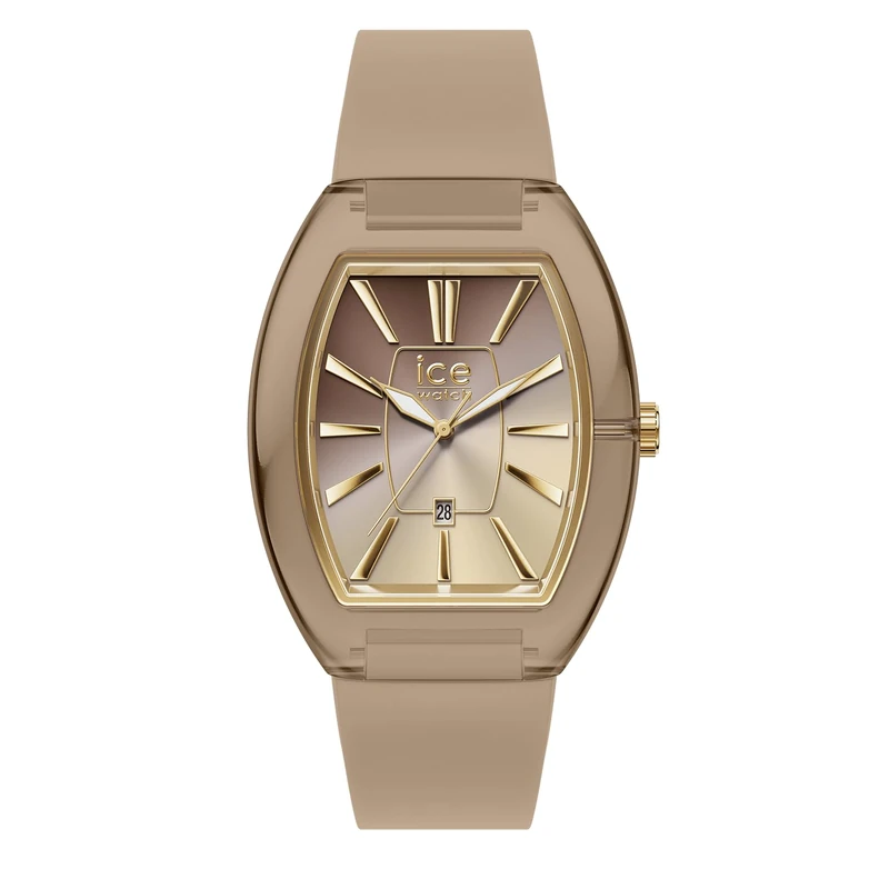 ICE-WATCH - ICE boliday Women Dome Plastic Warm Taupe - Women's Watch with Silicon Strap - 025179 (Small)