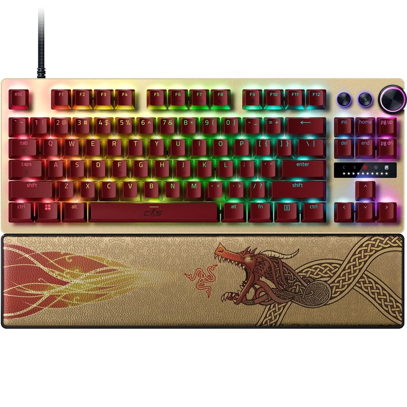 Razer Huntsman V3 Pro Tenkeyless Counter-Strike 2 Dragon Lore - Analogue optical TKL e-sports PC keyboard without numeric keypad - Snap Tap - Rapid Trigger - QWERTY US layout | Dragon Lore