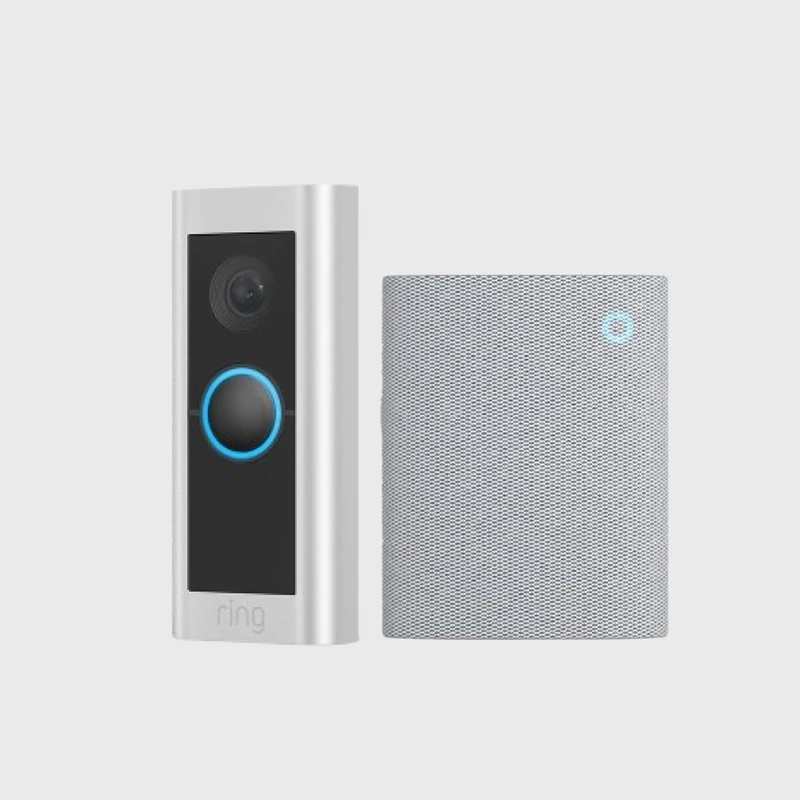 Ring Wired Video Doorbell Pro + Chime (3rd Gen) | Doorbell camera, 1536p HD Video, Head to Toe Video, 3D Motion Detection, Hardwired | 30-day free trial of Ring Home
