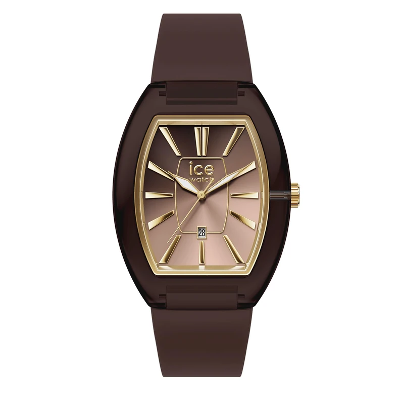 ICE-WATCH - ICE boliday Women Dome Plastic Chocolate - Women's Watch with Silicon Strap - 025182 (Small)