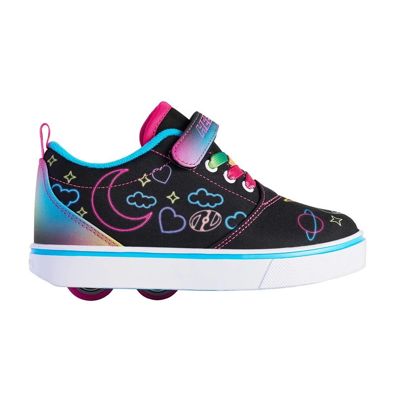 Heelys Girls Pro 20 Prints X2 Skate Shoe, Black, 1 UK