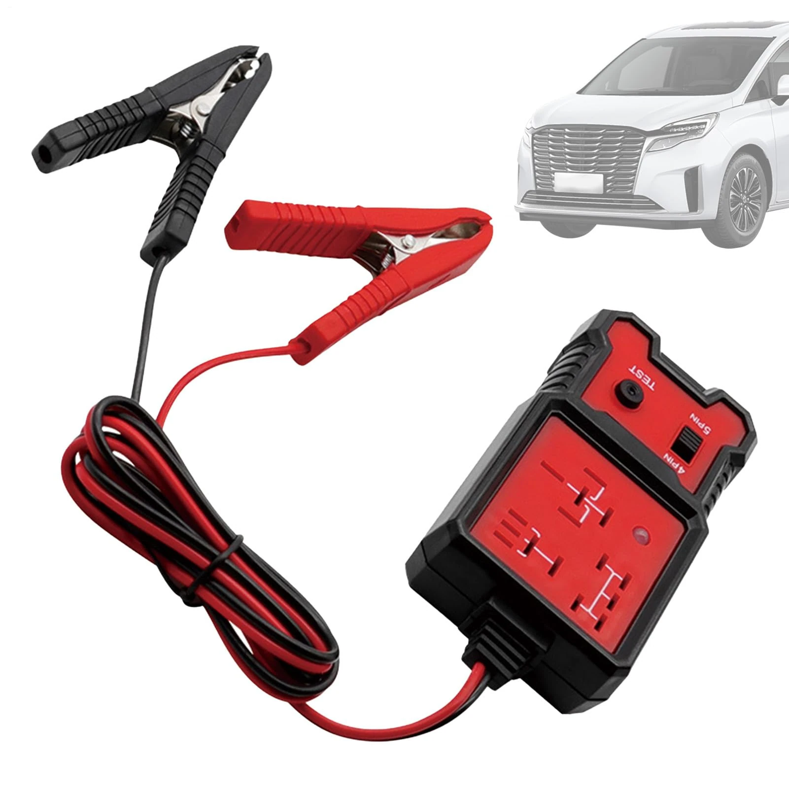 Relay Tester,Diagnostic Scan Tool - Indicator Tool with Clips for Equipment Inspection Diagnostics Automotive Circuit Troubleshooting Car Project