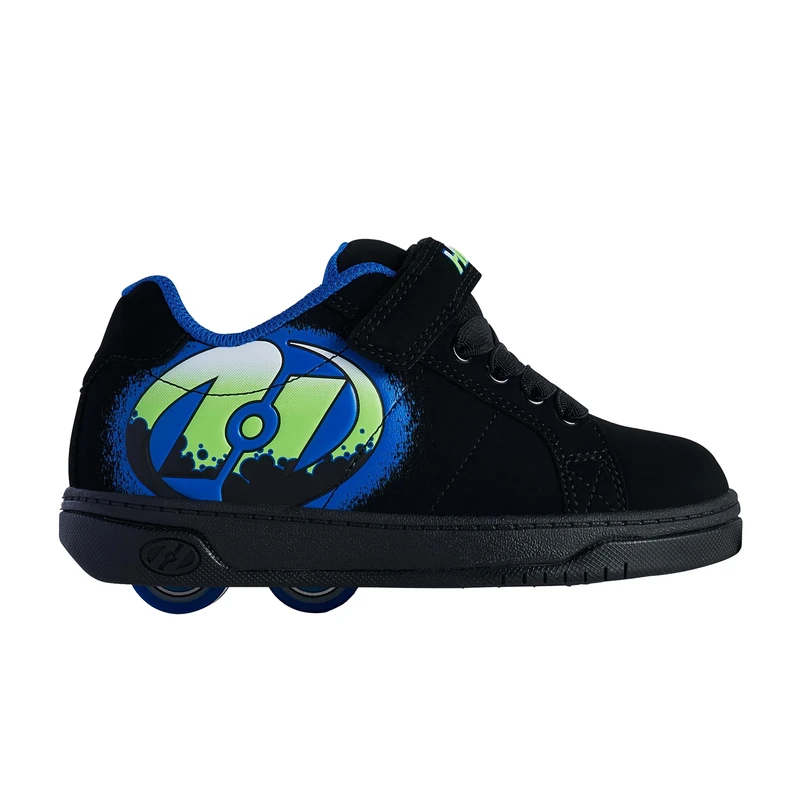 Heelys X2 Kolect X2 (HE02630004) Shoes, Black/Royal/Poison Green, Child 13