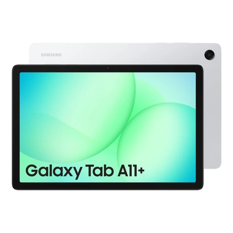 Samsung Galaxy Tab A11+, Android Tablet, AI Features, Sleek and Modern Design, 11 Inch 90Hz Display, 128GB Storage, 6GB Memory, With Dolby Quad Speakers, Silver, 3 Year Extended Warranty (UK Version)