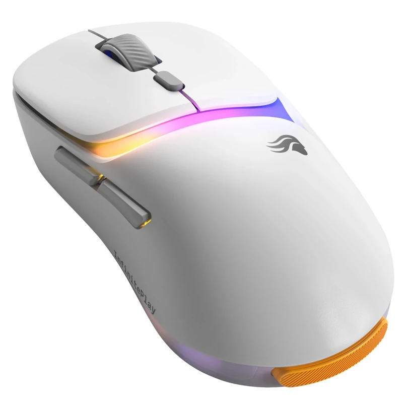 Glorious Gaming Model D3 Wireless Gaming Mouse - InfinitePlay Swappable Battery System, 8k Polling, 130M Click Optical Switches, Ultralight 69g, 30K DPI Optical Sensor, RGB - White