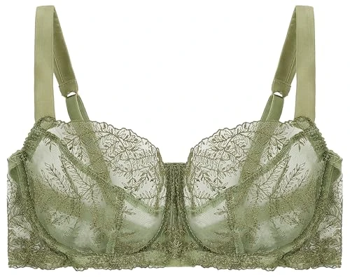 Fleur of England, Arianna Balcony Bra, 30DD Sage Green