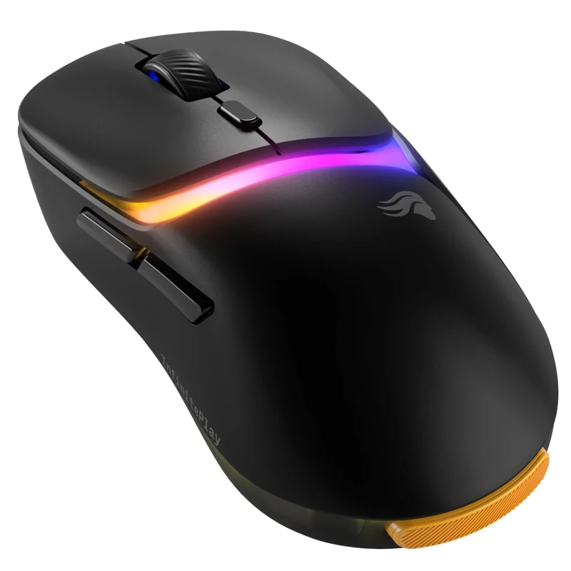 GLORIOUS Gaming Model D3 Wireless Gaming Mouse - InfinitePlay Swappable Battery System, 8k Polling, 130M Click Optical Switches, Ultralight 69g, 30K DPI Optical Sensor, RGB - Black