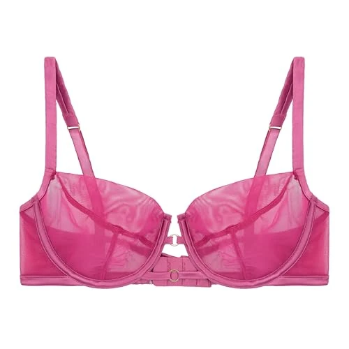 Fleur of England, Lola Demi Bra, 34D Raspberry Pink