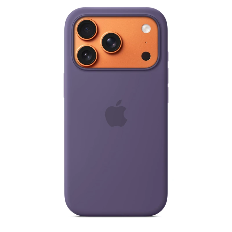 Apple iPhone 17 Pro Silicone Case with MagSafe and Camera Control: Lightweight Phone Case, Wireless Charging Compatible, Smooth Matte Finish; Purple Fog