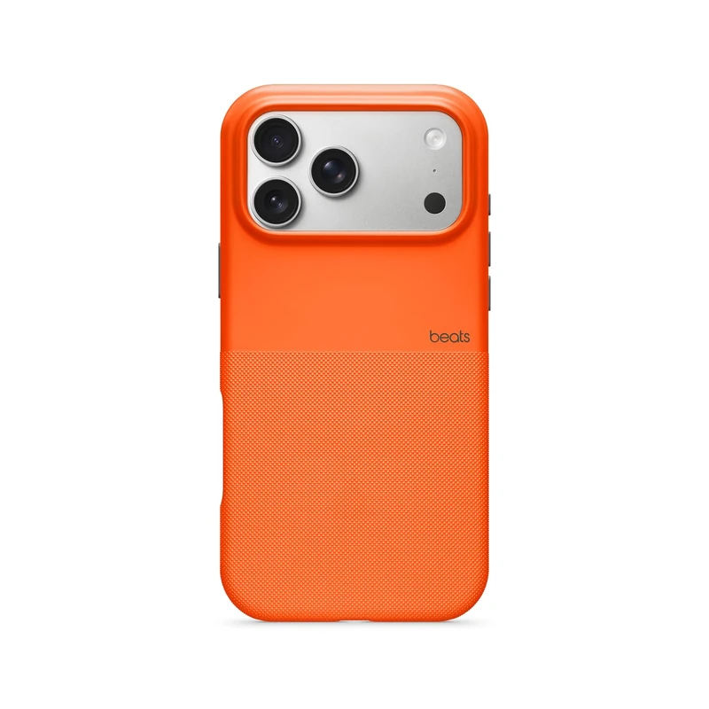 Beats iPhone 17 Pro Max Rugged Case with MagSafe & Camera Control, Scratch & Drop Tested, Matte Texture with Microfibre Lining - Sierra Orange