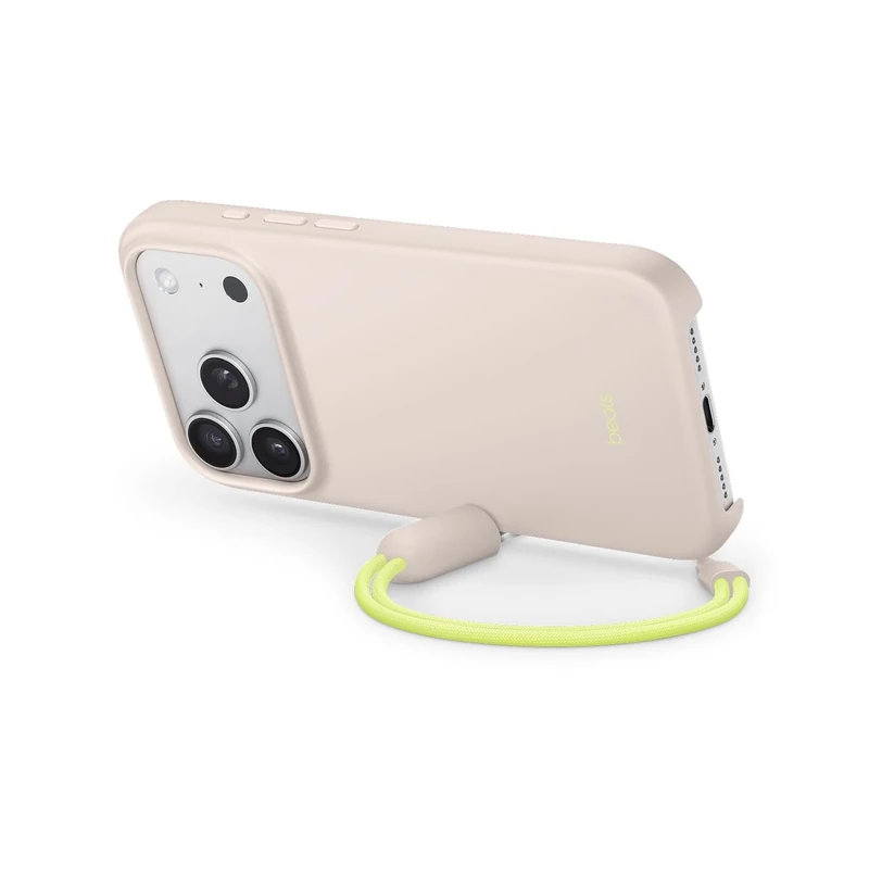 Beats iPhone 17 Pro Kickstand Case with MagSafe & Camera Control, Built in Stand & Lanyard, Matte Finish with Microfibre Lining – Lime Stone