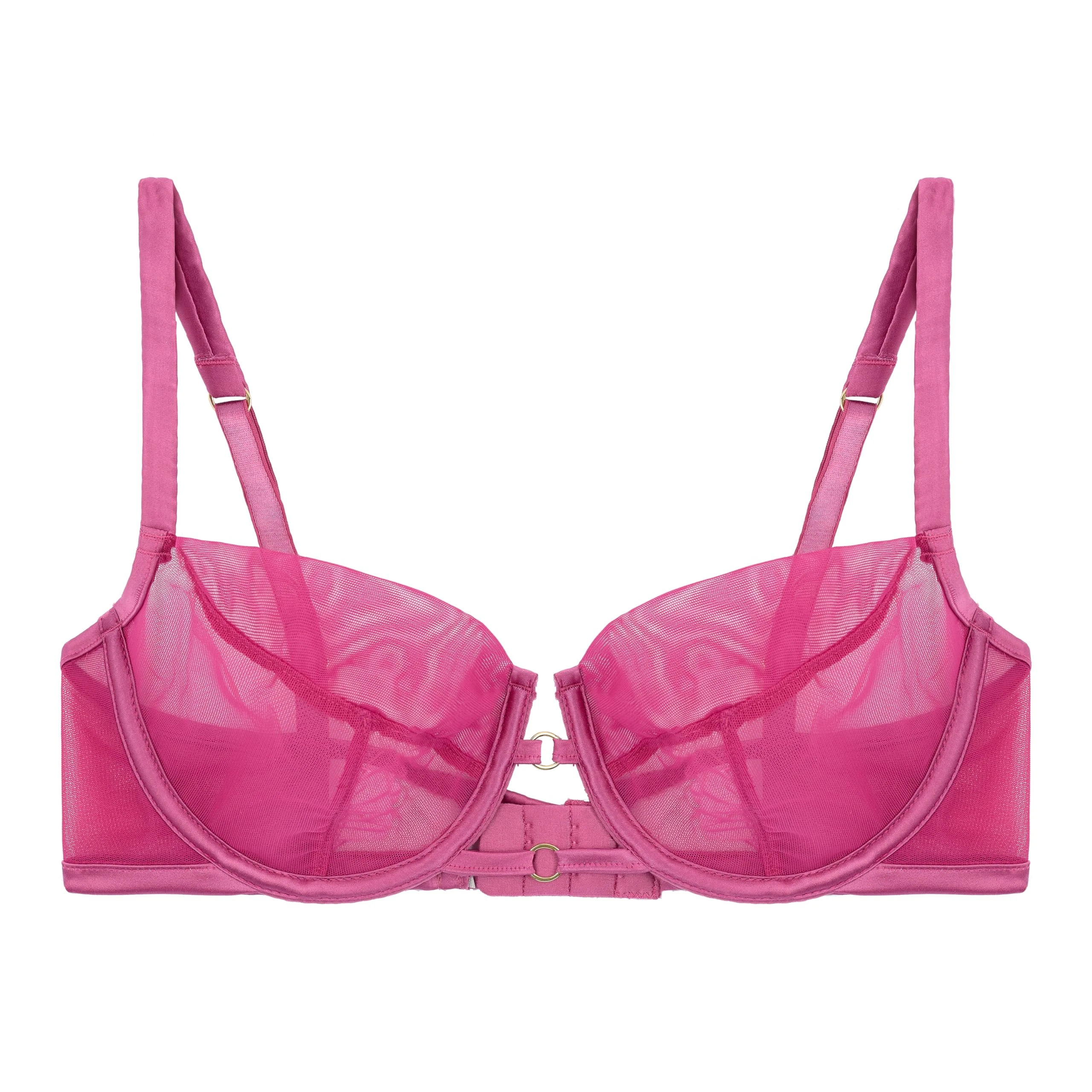Fleur of England, Lola Demi Bra, 34C Raspberry Pink
