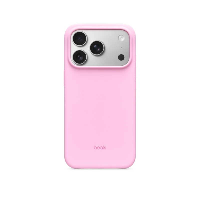 Beats iPhone 17 Pro Case with MagSafe & Camera Control, Matte Finish, Microfibre Lining – Pebble Pink