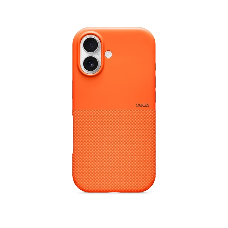 Beats iPhone 17 Rugged Case with MagSafe & Camera Control, Scratch & Drop Tested, Matte Texture with Microfibre Lining - Sierra Orange