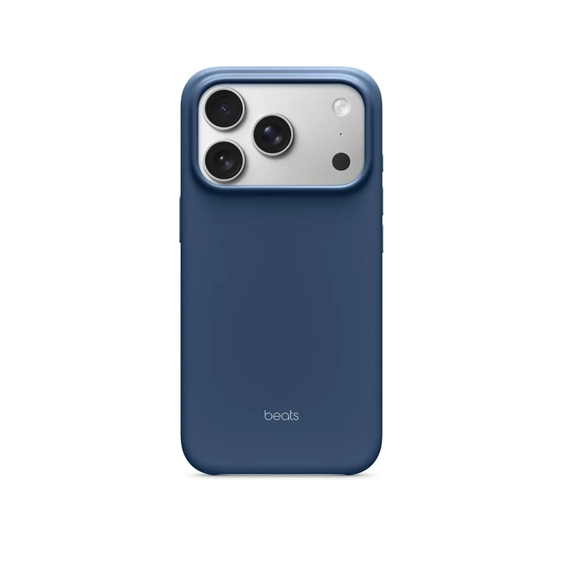 Beats iPhone 17 Pro Case with MagSafe & Camera Control, Matte Finish, Microfibre Lining – Bedrock Blue