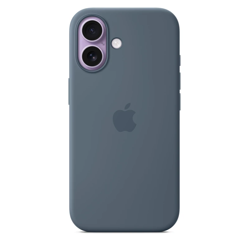 Apple iPhone 17 Silicone Case with MagSafe and Camera Control: Lightweight Phone Case, Wireless Charging Compatible, Smooth Matte Finish; Anchor Blue - Image 1
