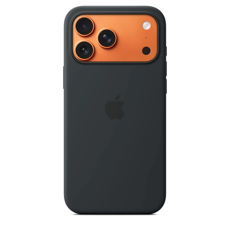 Apple iPhone 17 Pro Max Silicone Case with MagSafe and Camera Control: Lightweight Phone Case, Wireless Charging Compatible, Smooth Matte Finish; Black