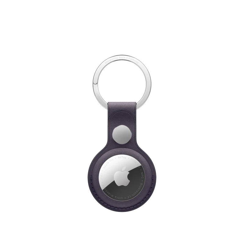 Apple AirTag FineWoven Key Ring - Midnight Purple