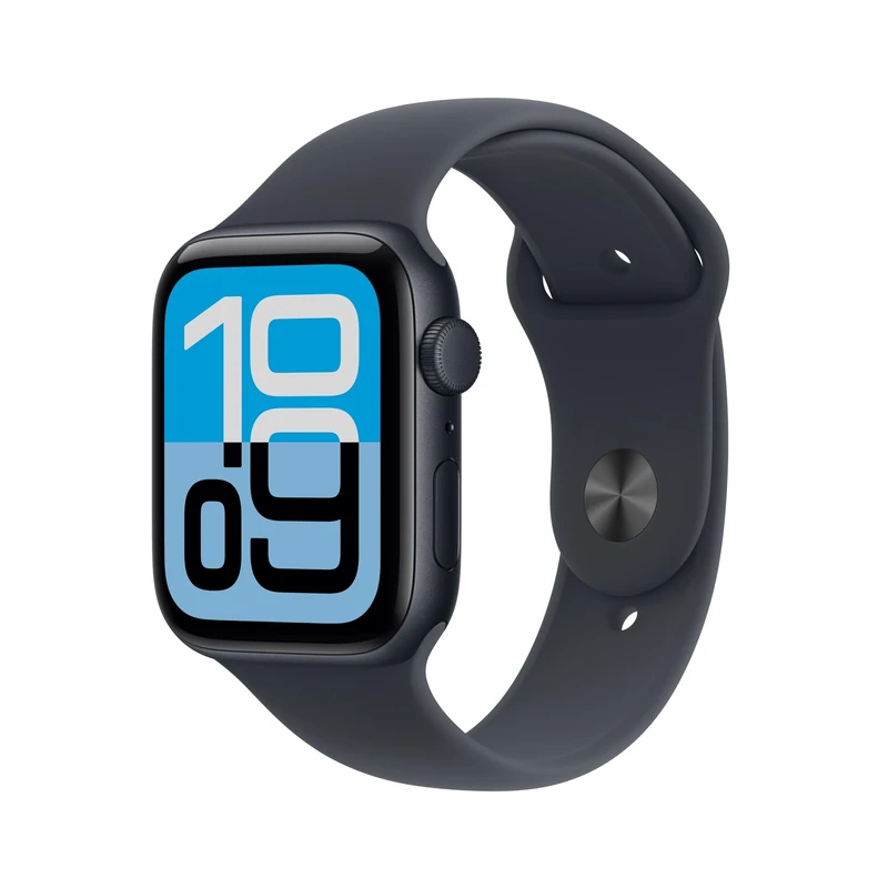 Apple Watch SE 3 GPS 44mm Smartwatch with Midnight Aluminium Case with Midnight Sport Band S/M. Fitness and Sleep Trackers, Heart Rate Monitor, Always-On Display, Water Resistant