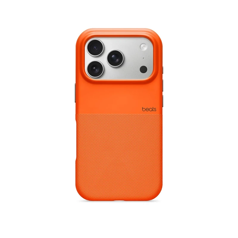 Beats iPhone 17 Pro Rugged Case with MagSafe & Camera Control, Scratch & Drop Tested, Matte Texture with Microfibre Lining - Sierra Orange