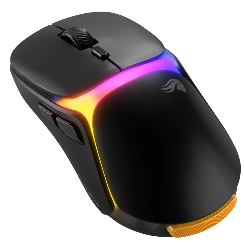 GLORIOUS Gaming Model O3 Wireless Gaming Mouse - InfinitePlay Swappable Battery System, 8k Polling, 130M Click Optical Switches, Ultralight 66g, 30K DPI Optical Sensor, RGB - Black