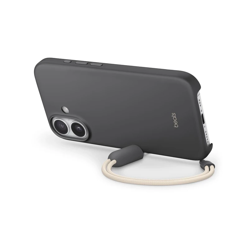 Beats iPhone 17 Kickstand Case with MagSafe & Camera Control, Built in Stand & Lanyard, Matte Finish with Microfibre Lining – Granite Grey