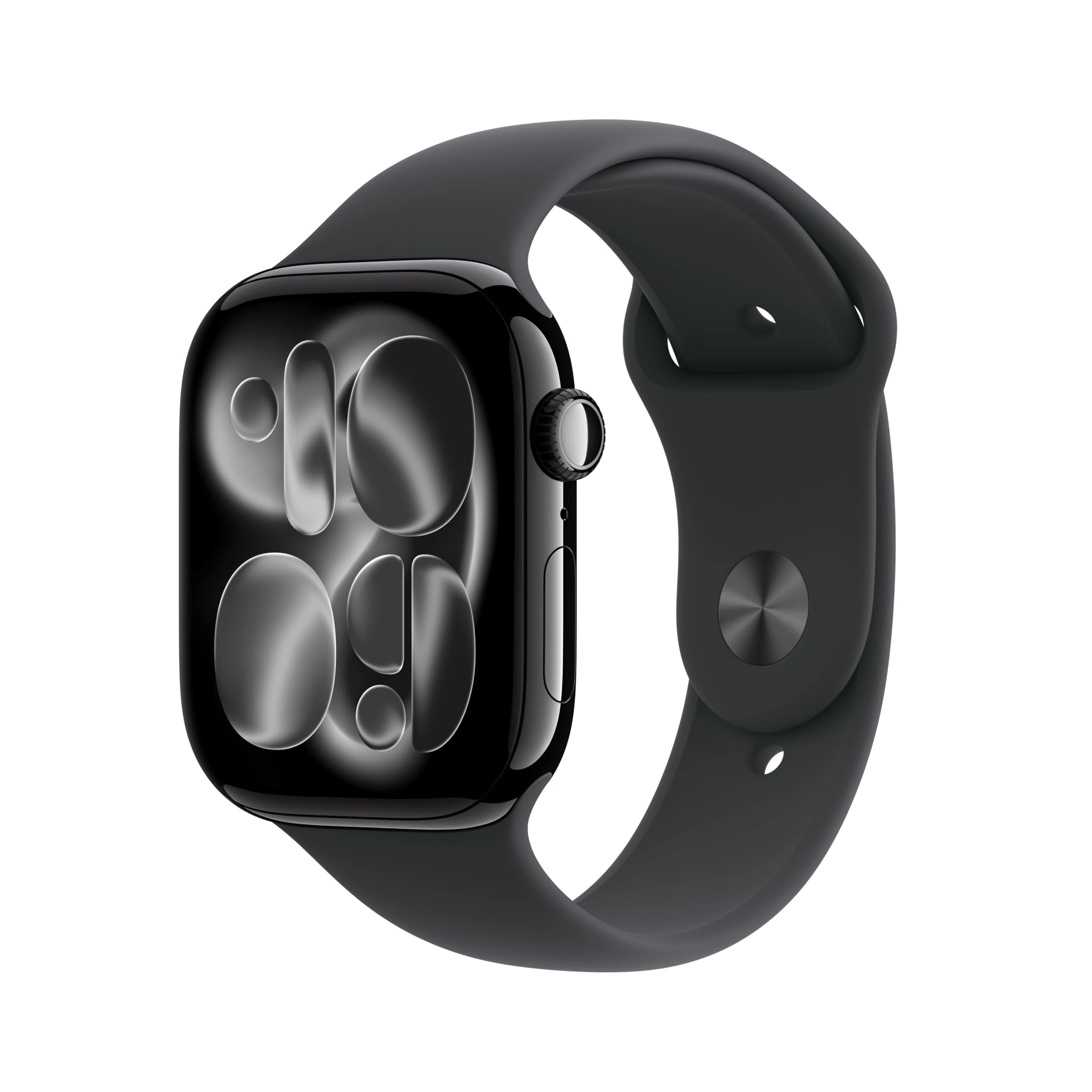Apple Watch Series 11 GPS + Cellular 46mm Smartwatch with Jet Black Aluminium Case with Black Sport Band M/L. Sleep Score, Fitness Tracker, Health Monitoring, Always-On Display, Water Resistant
