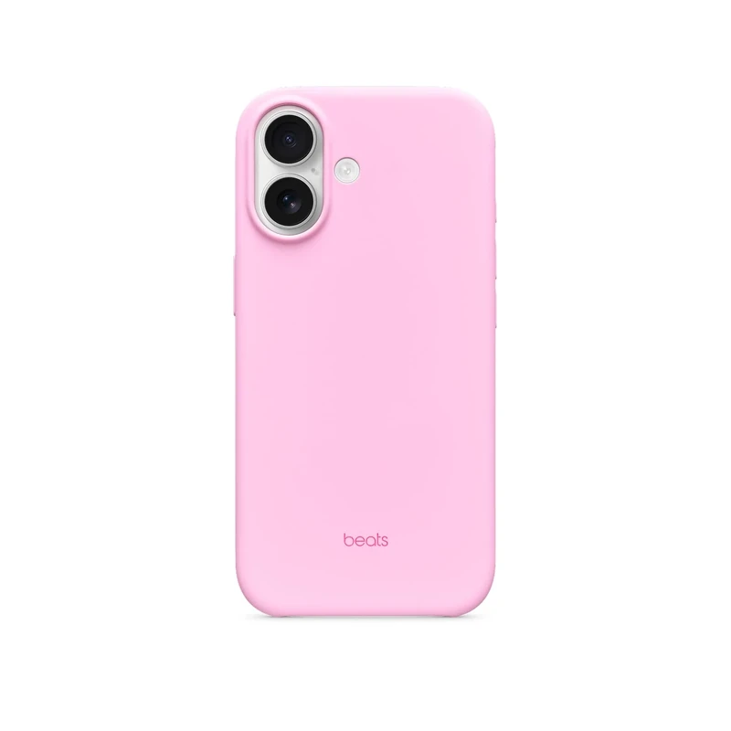 Beats iPhone 17 Case with MagSafe & Camera Control, Matte Finish, Microfibre Lining – Pebble Pink