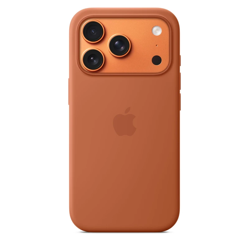 Apple iPhone 17 Pro Silicone Case with MagSafe and Camera Control: Lightweight Phone Case, Wireless Charging Compatible, Smooth Matte Finish; Terra Cotta