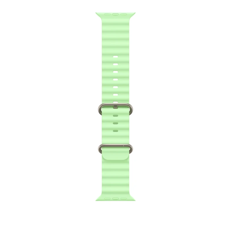 Apple Watch Band - Ocean Band - 49mm - Neon Green - One Size