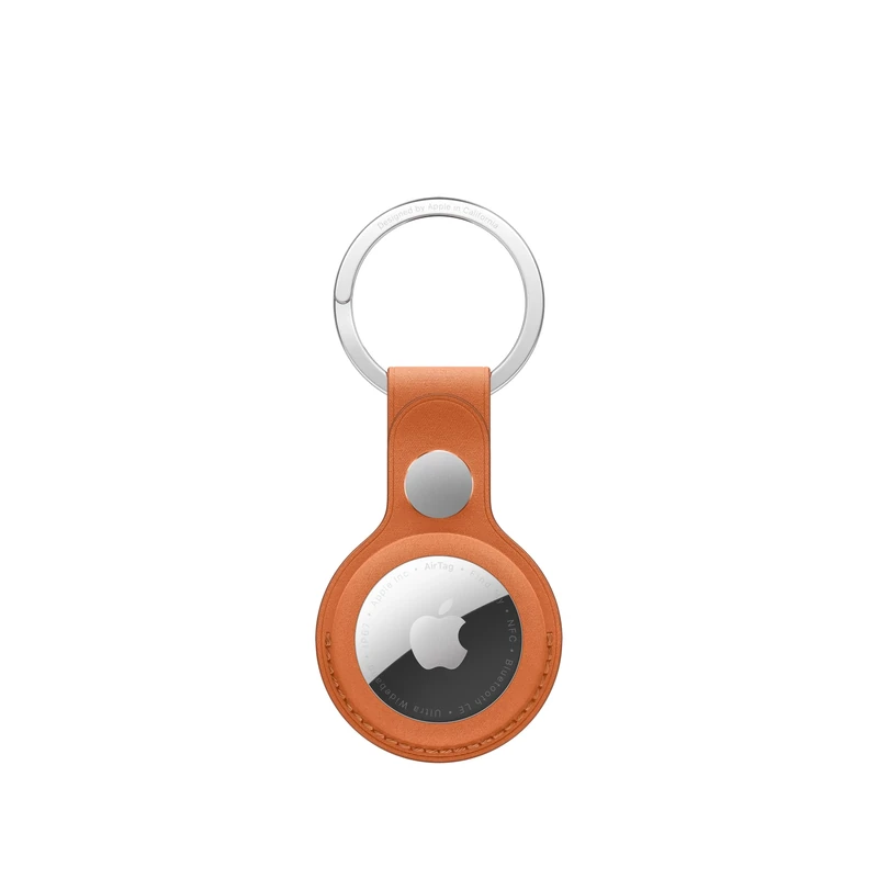 Apple AirTag FineWoven Key Ring - Fox Orange