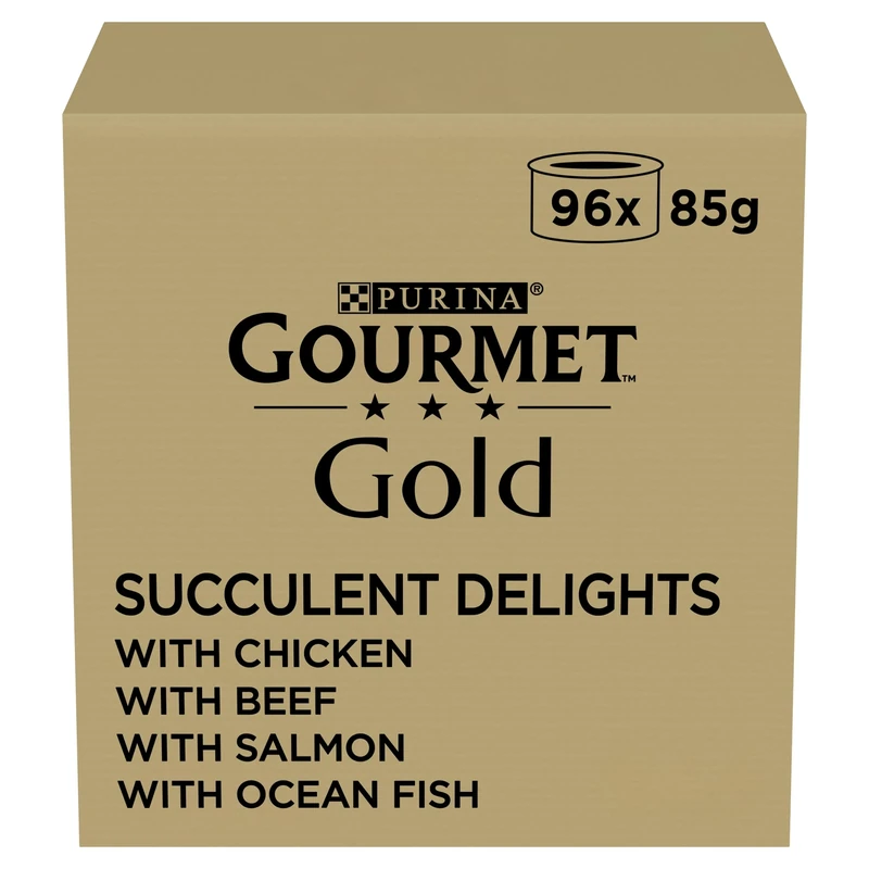 GOURMET Gold Succulent Delights Mixed Wet Cat Food 96x85g