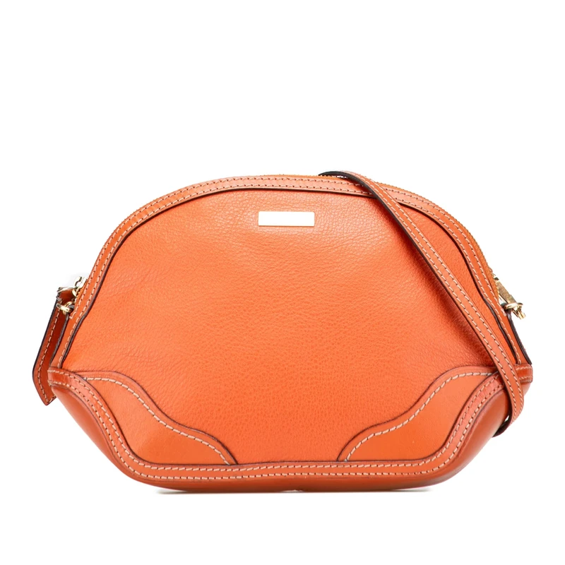 BURBERRY Pre-Loved Grained Calfskin Crossbody