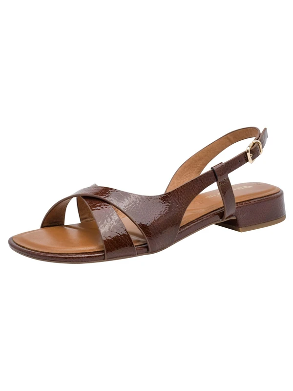 Tamaris Women’s sandal flat brown 8 UK - Image 1