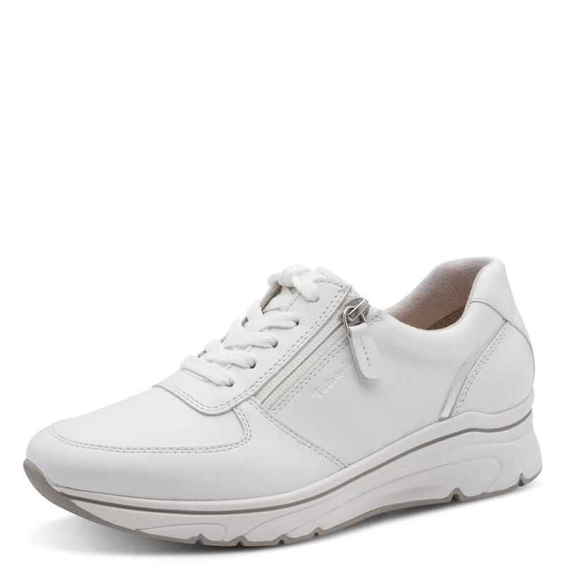 Tamaris Women's Low Trainers, White (White/Silver), 41