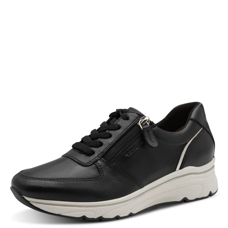 Tamaris Women's 1-23711-42 Trainers, Black/Gold, 42 EU