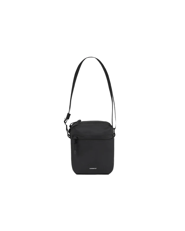 Sandqvist Stream Shoulder Bag Black 1L – Waterproof Crossbody Bag in Recycled materials