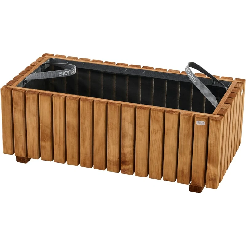 Siena Garden Planter, Wood Plastic, Brown, Mittelgroße - Image 1