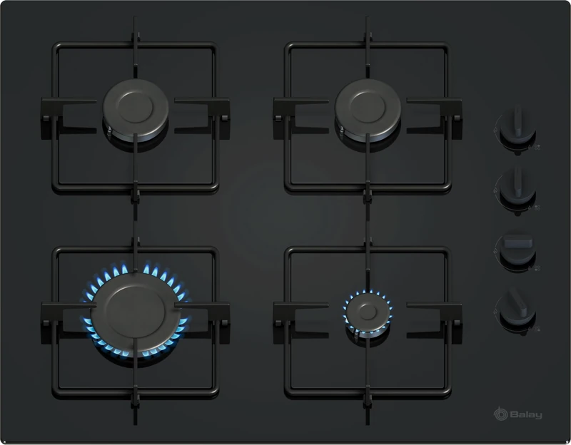 Balay 3ETG464SB Gas Hob - 60 cm Black Tempered Glass