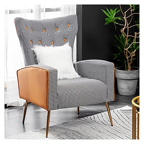 Modern Nordic Lounge Chair - Simple Armchair with Backrest for Living Room, Balcony, and Leisure, Stylish Design for Home Decor
